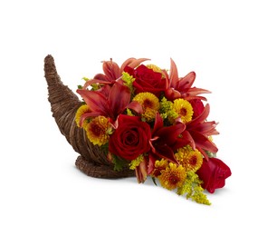 Fall Harvest Cornucopia  from Philips' Flower & Gift Shop